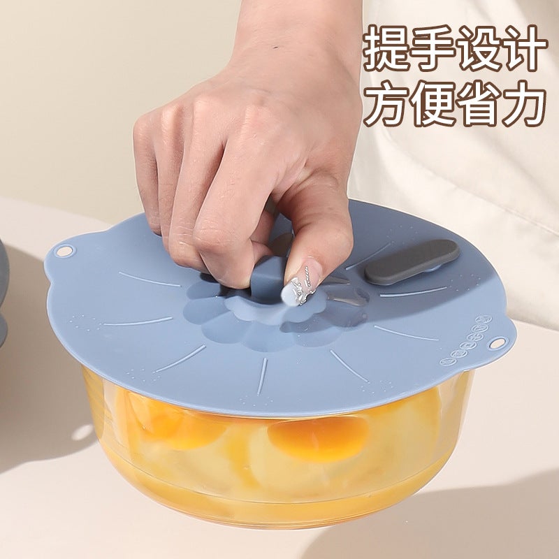 New Internet Red Silicone Sealed Fresh-Keeping Lid Pot Lid Cup Lid Bowl Lid Dust-Proof Lid Basin Lid With Vent Hole Live Broadcast - Image 5